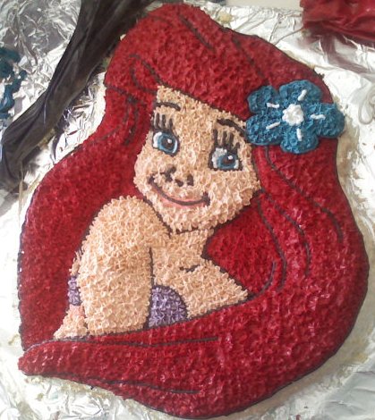 Ariel Birthday Cake on Home Belly Dance Costuming Cake Decorating Contact